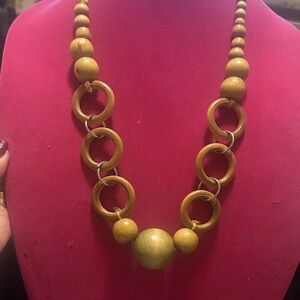 Wooden Necklace ADD it to EVERYTHING lightweight unique neutral goes w/ANYTHING